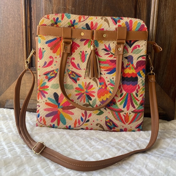 Handbags - New Mexican Hummingbird Handbag made of jute